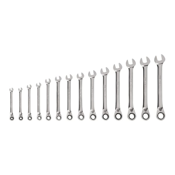 Tekton Reversible 12-Point Ratcheting Combination Wrench Set, 14-Piece (6-19 mm) WRC94002 - main